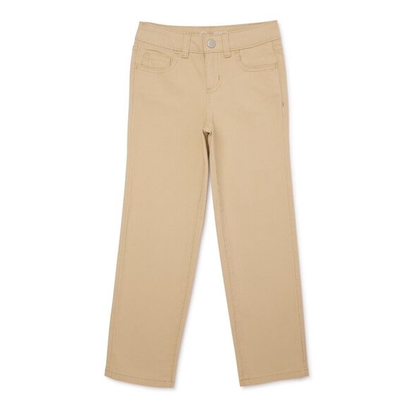Wonder Nation Other - Wonder Nation Girl's Straight Leg Jeans, Size 10(Plus), Modern Fit, Straight Leg